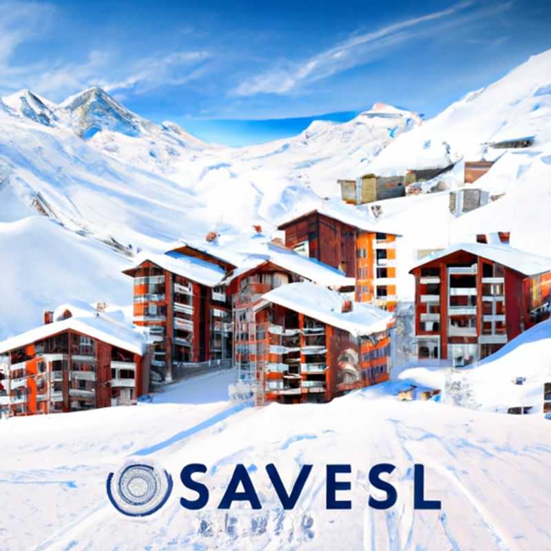 Four intrepid skiers glide down the pristine slopes of Val d'Isere, France, their laughter echoing through the crisp mountain air, during their exhilarating 3-week ski vacation in the heart of the French Alps.