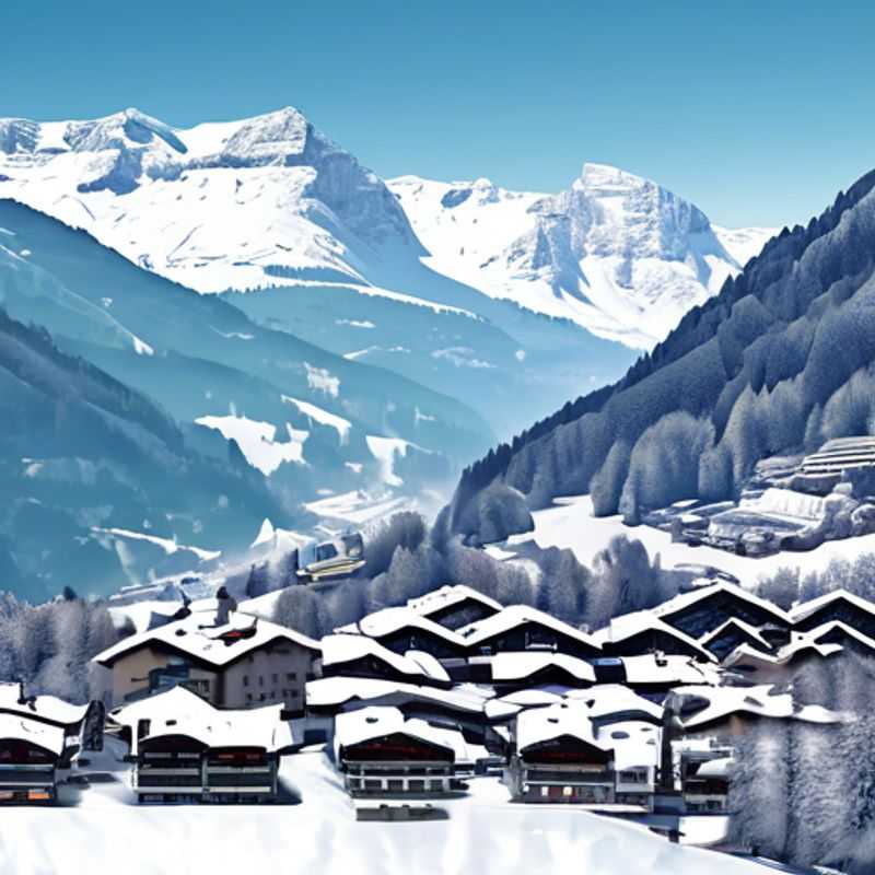 Six amis dévalant les pistes enneigées à Villars-sur-Ollon, en Suisse, lors de leur semaine de vacances de ski, entourés de paysages alpins à couper le souffle.