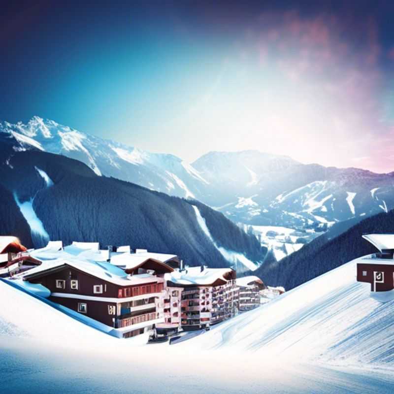 Sölden, Autriche, en hiver : paysages enneigés et montagnes majestueuses.
