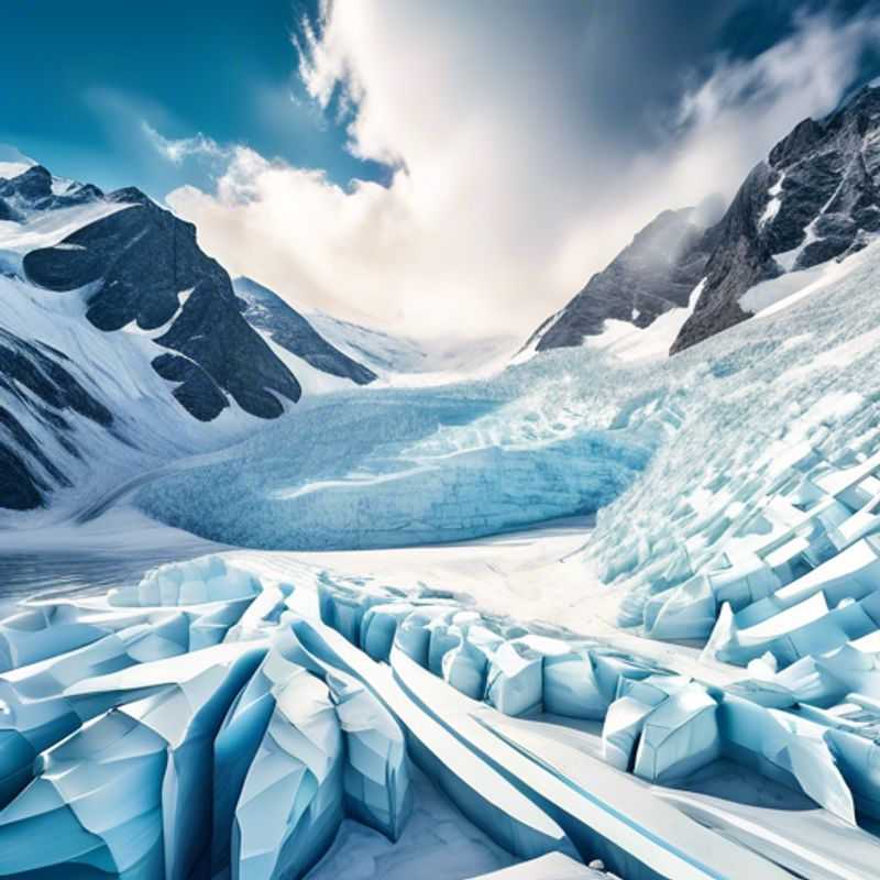 Le glacier de Pitztal, Autriche, scintillant sous le soleil : le paradis hivernal idéal.