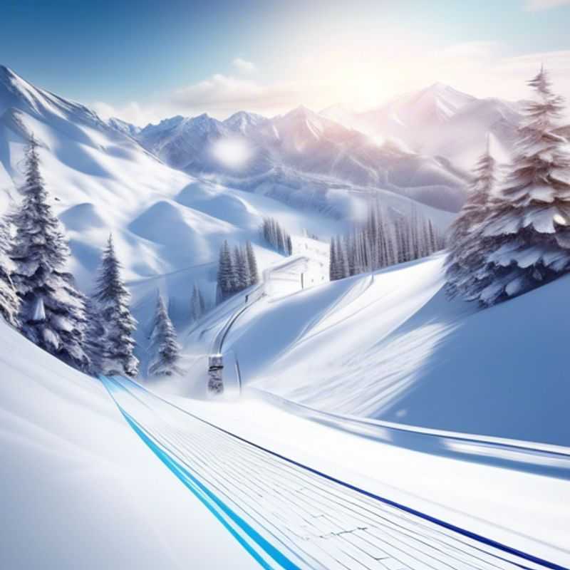 A pair of sleek, new skis, ready for adventure on the slopes.