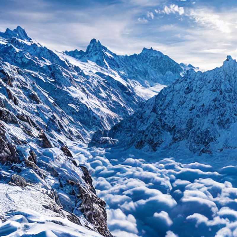 Chamonix Mont-Blanc au printemps : Descente en ski, randonnée printanière, ou vue imprenable sur le Mont Blanc.
