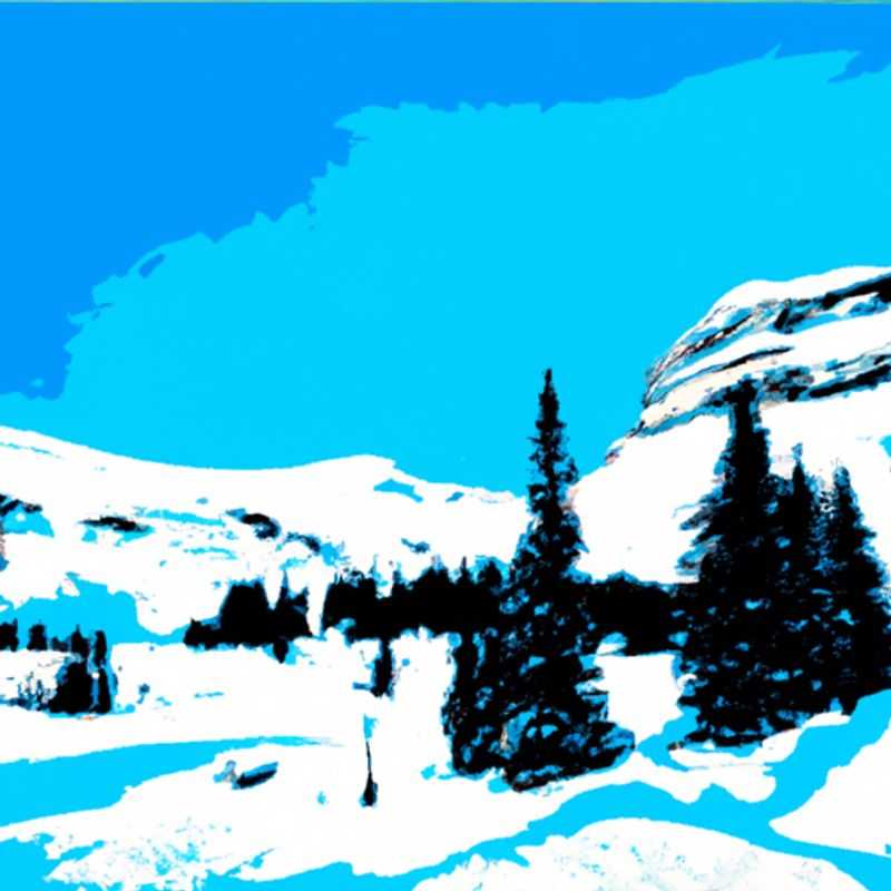 A couple embarks on an exhilarating ski adventure, gliding down the pristine slopes of Sunshine Village, Canada, surrounded by breathtaking mountain peaks and azure skies, during their 5-day ski vacation.