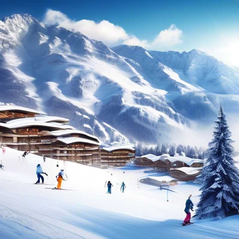 Close-up of a pair of cozy, brightly colored ski socks, showcasing their thick, warm knit and strategically placed padding for maximum comfort and performance on the slopes.