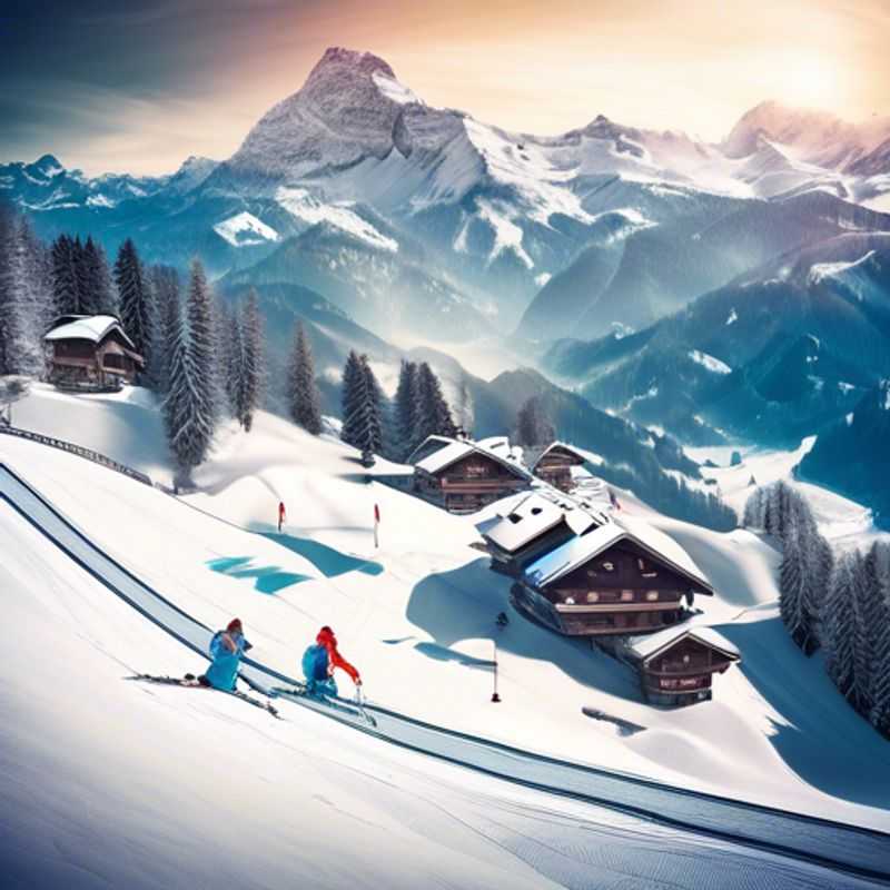 Impresionantes vistas de las pistas de Gstaad, Suiza, perfectas para un viaje en cualquier mes.