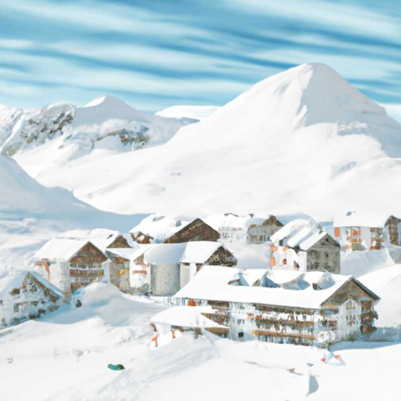 Four skiers bundled up against the cold, carving their way down the pristine slopes of Obertauern, Austria, during their thrilling 5-day ski vacation amidst the breathtaking Austrian Alps.