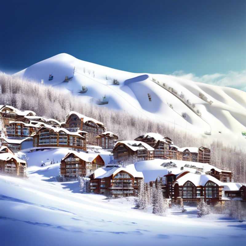 Une famille avec des enfants profitant de leur vacances de ski au Park City Mountain Resort, USA, pendant la saison de ski, explorant les magnifiques pistes enneigées et créant des souvenirs inoubliables pendant leur séjour de 3 semaines.