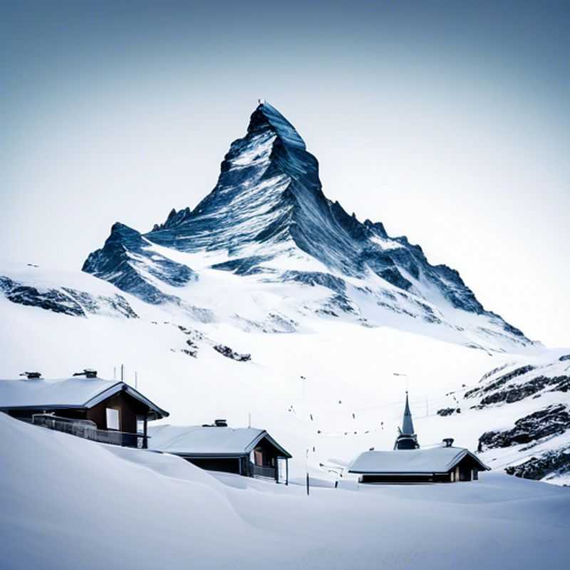 Here are a few options for alt text in Portuguese for an image of Cervinia, Italy in an article about the best time to visit: