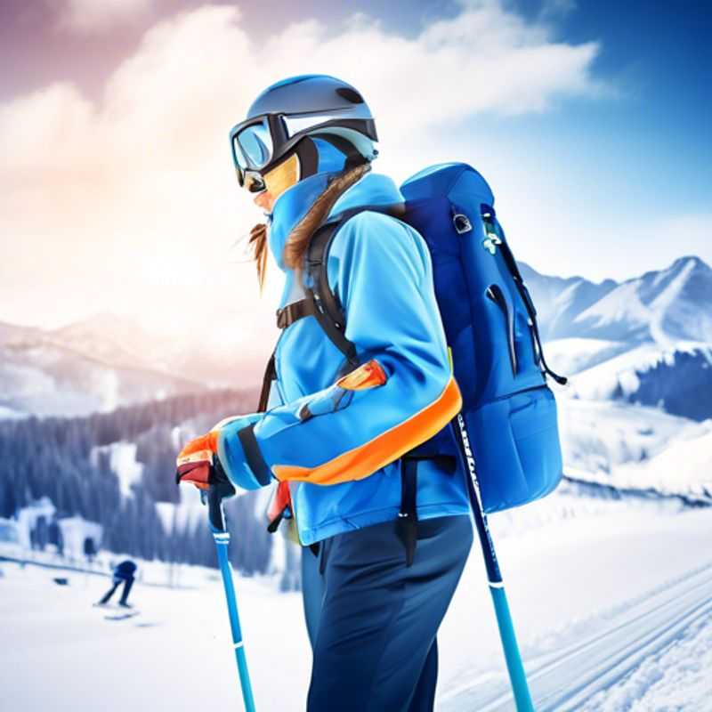 Close-up of a vibrant hydration pack, showcasing its sleek design, convenient carrying straps, and ample storage space.