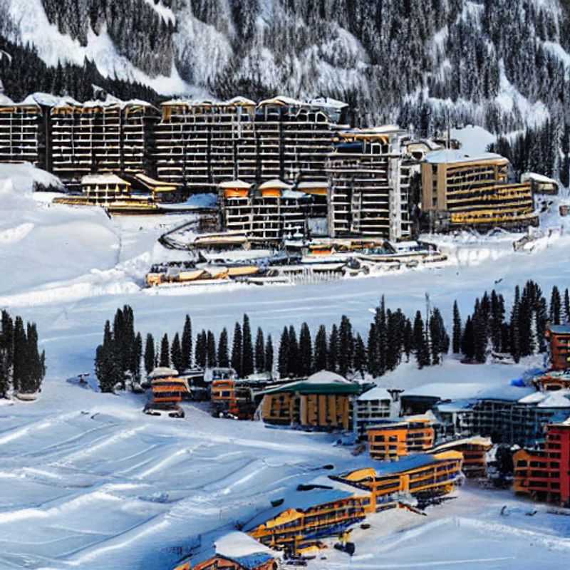 Esquí en primavera en Sestriere: Un día soleado en las pistas de Sestriere, Italia.