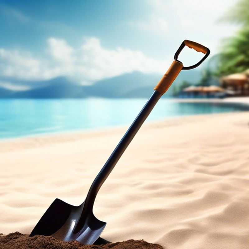 A sturdy shovel ready for any digging task.