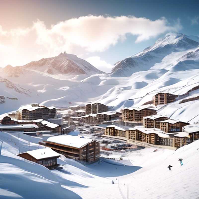 Val Thorens, France, enneigé et majestueux: le paradis du ski.