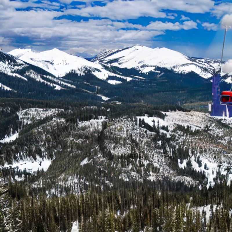 Here are a few options for alt text in Spanish for an image of Big Sky Resort during Spring Break, each with a slightly different emphasis: