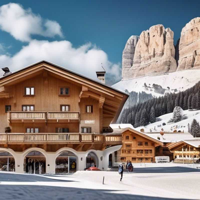 Visita el encantador pueblo de La Villa en Alta Badia, Italia, durante la temporada de esquí