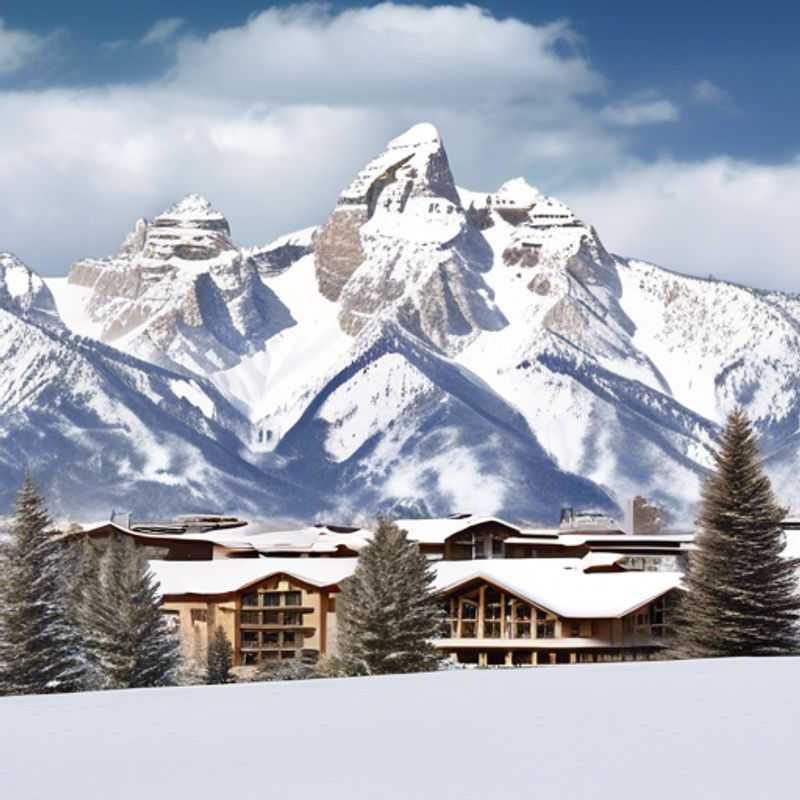 Un voyageur solo profitant des magnifiques pistes enneigées de Jackson Hole, USA, lors de ses 5 jours de vacances de ski pendant la saison hivernale, prêt à partager ses aventures sur les réseaux sociaux.
