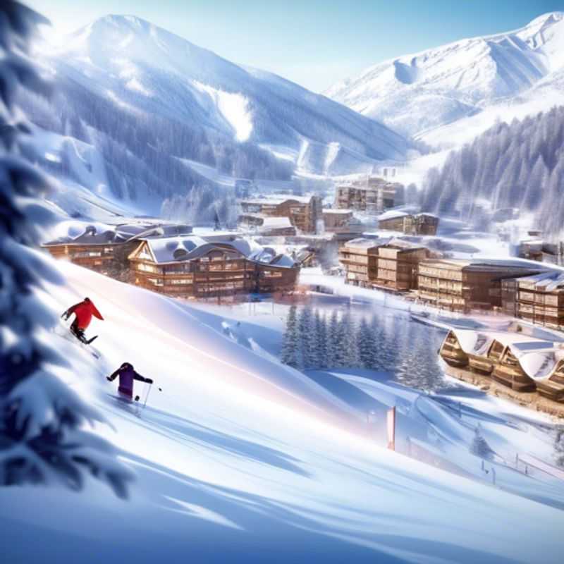 A close-up view of a ski app interface showcasing key features like slope maps, lift queues, and weather forecasts, essential tools for planning your next ski adventure.