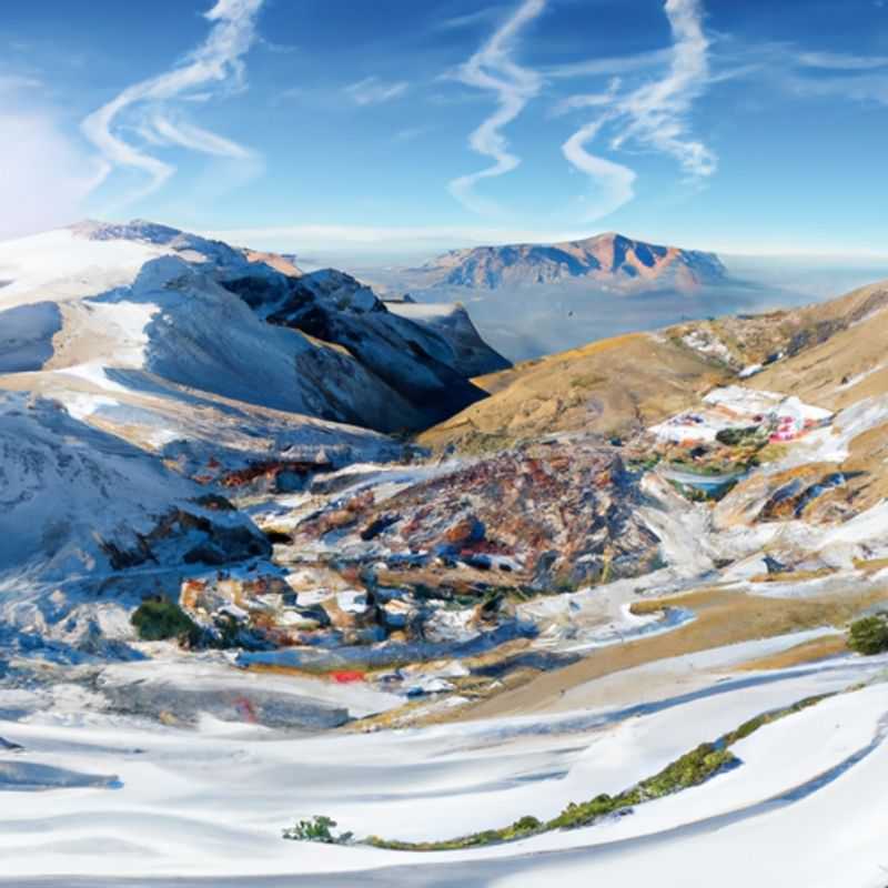 A family with children takes a thrilling descent down the snow-covered slopes of Sierra Nevada, Spain, during their unforgettable 3-week skiing vacation, embracing the exhilaration and camaraderie that only a winter wonderland can provide.