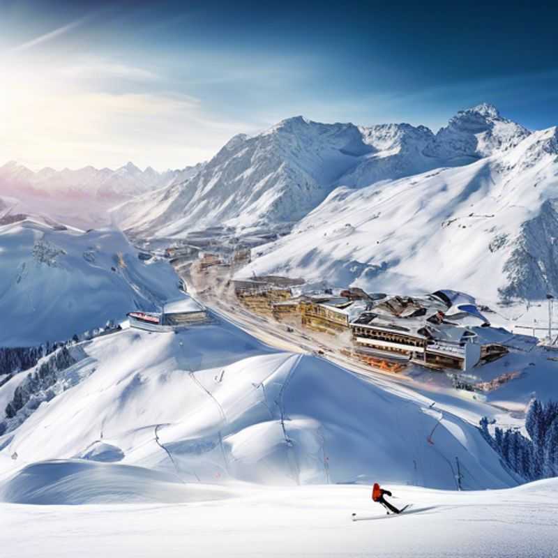 Un voyageur solo profitant des pistes enneigées à Lech Zürs am Arlberg, en Autriche, pendant une escapade de 24 heures au cœur de la saison de ski.