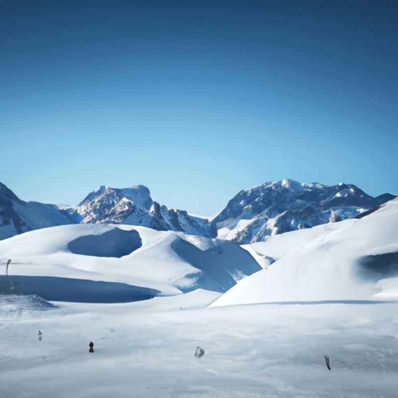 A couple swishes down a pristine slope in Les Deux Alpes, France, their exhilaration palpable as they carve their way through the powdery snow during their week-long ski vacation in this breathtaking Alpine paradise.