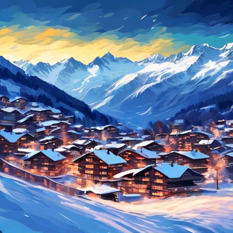 Le charme hivernal de Verbier, Suisse.