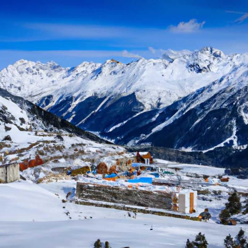 Six intrepid skiers, bundled up against the crisp winter air, conquer the pristine slopes of Ischgl, Austria, during an exhilarating 24-hour ski extravaganza, carving their way through powdery paradise amidst breathtaking Alpine vistas.