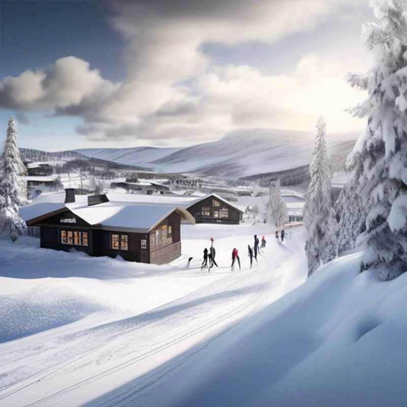 Explore a histórica igreja Trysil Kirke em Trysil, Noruega, durante a temporada de esqui