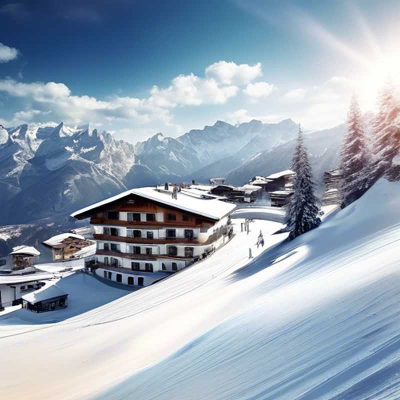 Un voyageur solo profitant des pistes enneigées de Madonna di Campiglio, en Italie, lors d'une escapade de 4 jours pendant la saison de ski, entouré de paysages alpins à couper le souffle.
