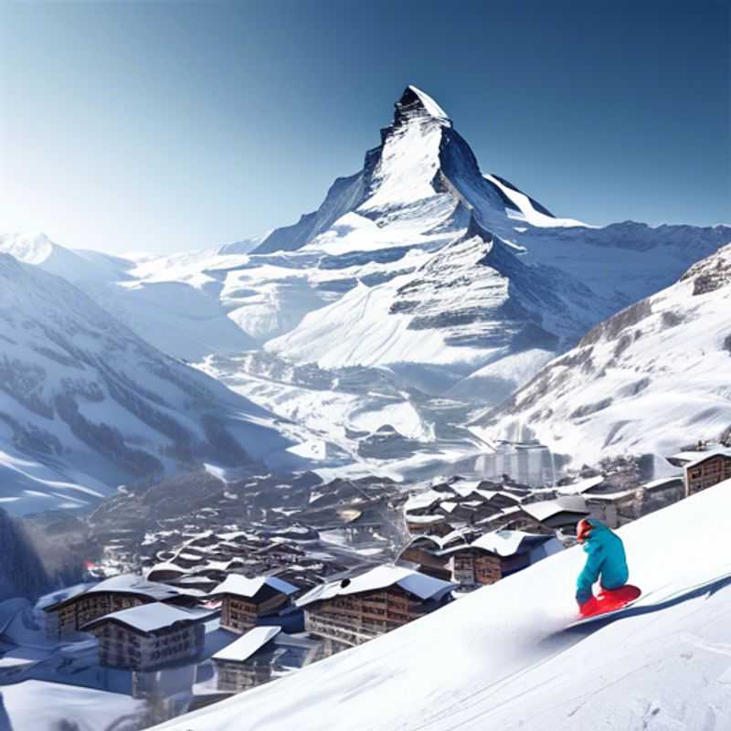 Here are a few options for alt text in Spanish for an image of Zermatt, Switzerland in an article about the best time to visit: