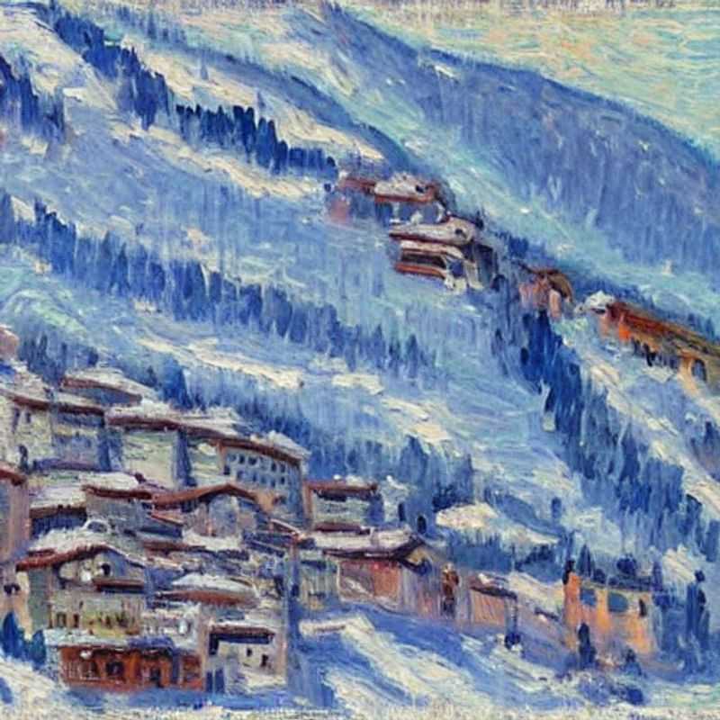 Pila, Itália, na primavera: paisagens deslumbrantes com os Alpes italianos ao fundo, perfeita para uma escapada durante as férias de primavera.