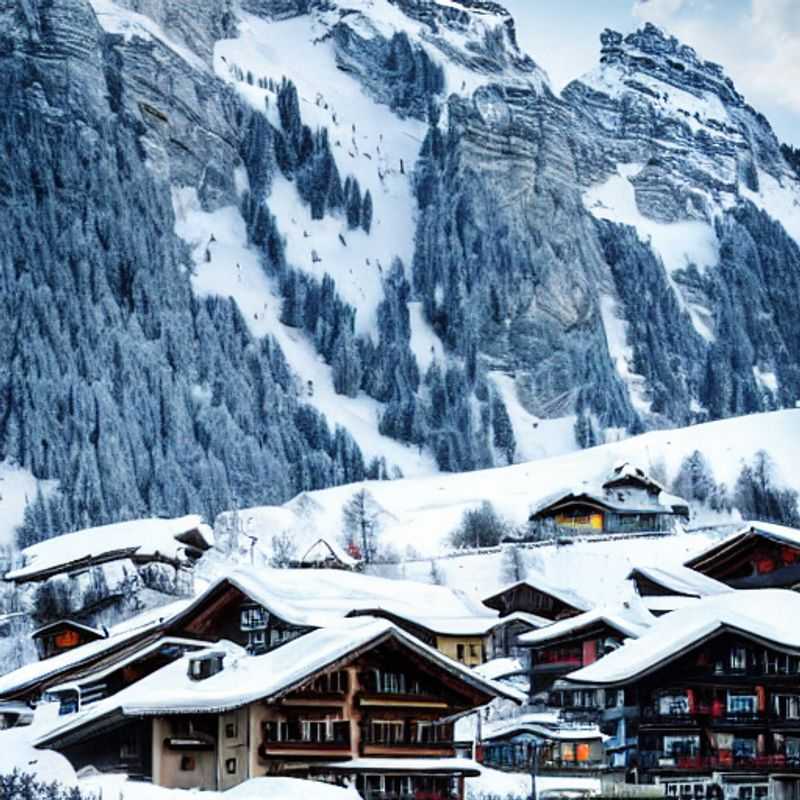 Here are a few options for alt text in Portuguese for an image of Grindelwald, Switzerland, in an article about spring break activities: