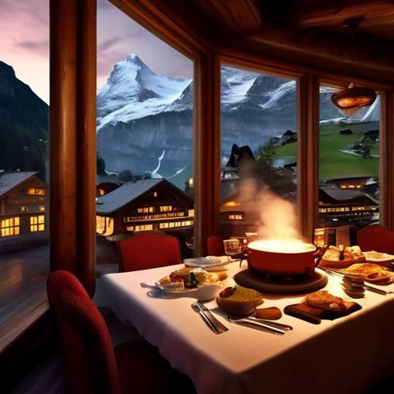 Explore a Antiga Cidade de Interlaken e seus Edifícios Históricos durante a Temporada de Esqui em Grindelwald, Suíça