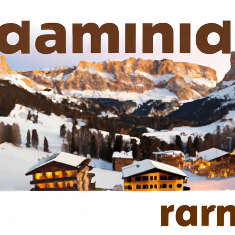 Six skiers bundled up and beaming with joy, their skis poised against a backdrop of Corvara's snow-laden peaks, ready to conquer the slopes of the Dolomites during their two-week ski vacation in the enchanting Italian Alps.