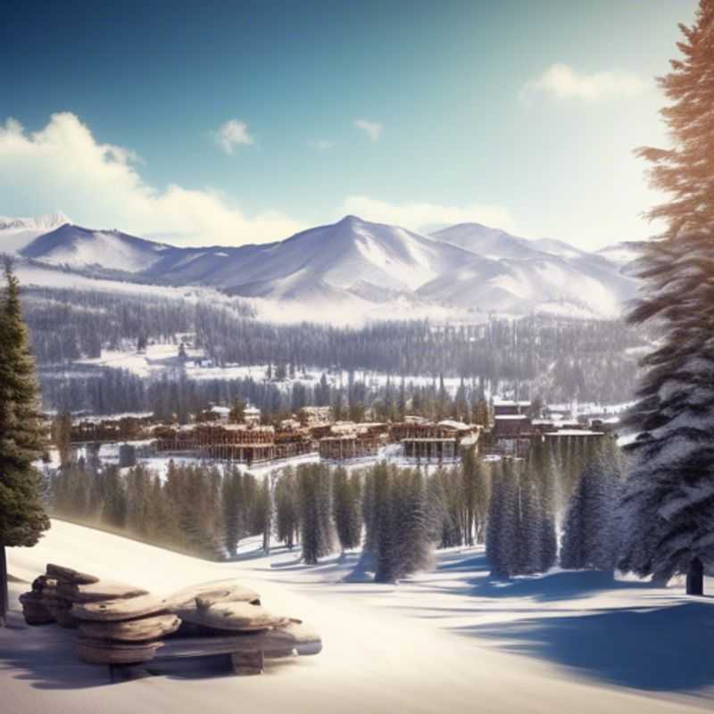 Kirkwood, California, mostrando un paisaje nevado ideal para el esquí.