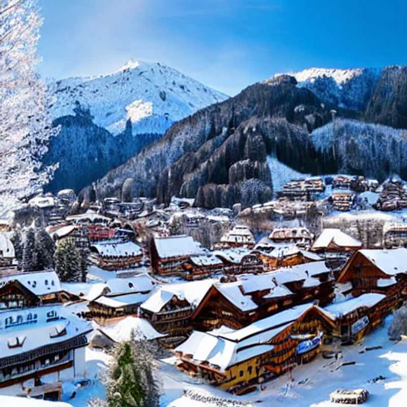 Kitzbühel au printemps : des chalets pittoresques et des paysages alpins verdoyants.