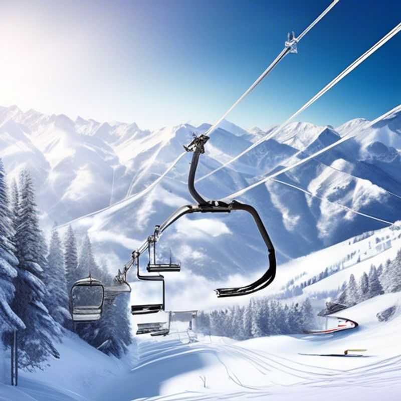 A close-up shot of a pair of robust snow chains, ready to conquer icy roads and ensure safe winter driving.