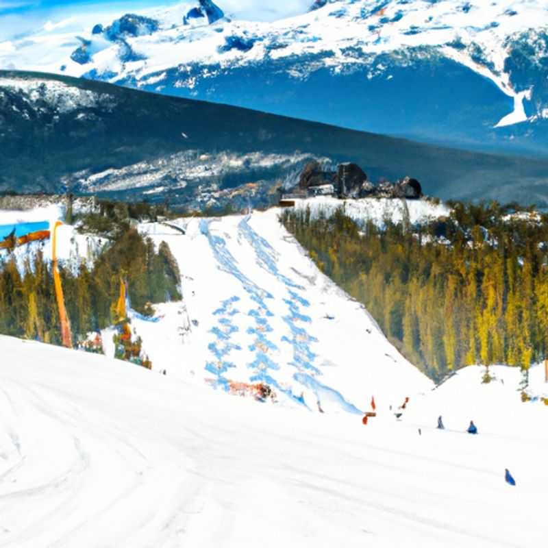 Санная прогулка по трассе Coca-Cola Tube Park в Whistler Blackcomb, Канада, во время лыжного сезона