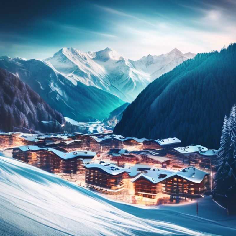 Six friends embarking on an exhilarating skiing adventure in Mayrhofen, Austria, surrounded by stunning snow-capped peaks, as they embrace the thrill of winter sports during their 3-day ski season getaway.