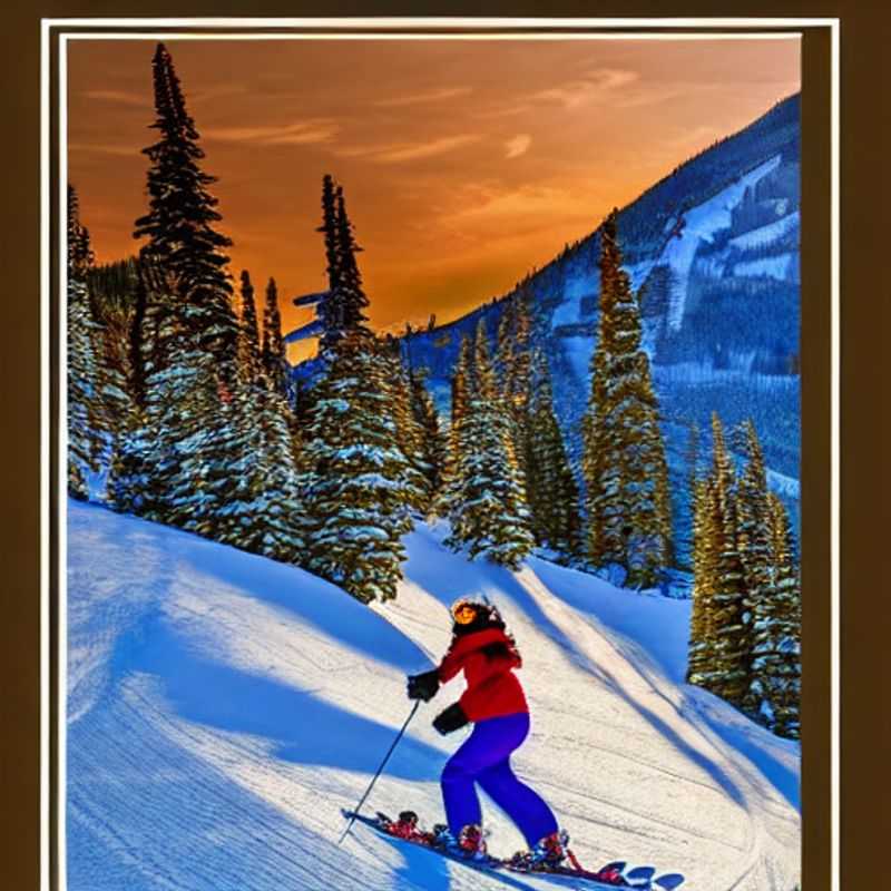 Le soleil printanier brille sur les pentes enneigées de Sunshine Village, au Canada.