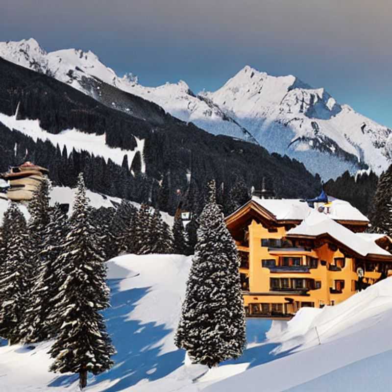 Lenzerheide, Suíça, em um dia ensolarado de primavera. Paisagem ideal para férias de primavera?