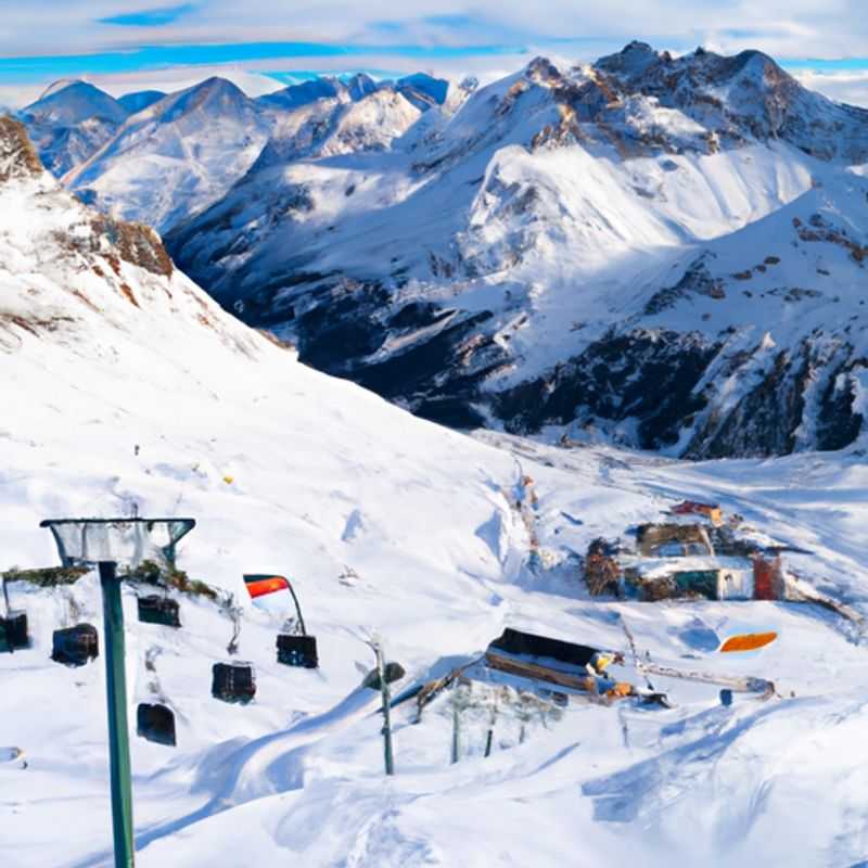 A solo traveler glides down the pristine slopes of Lech Zürs am Arlberg, Austria, a renowned skiing paradise nestled amidst the majestic Austrian Alps, during an adventurous 5-day ski vacation.