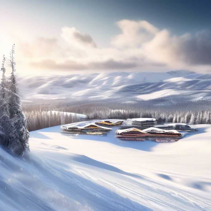 Six friends reveling in the winter wonderland of Levi, Finland, as they carve through pristine snow on their skiing vacation, surrounded by breathtaking landscapes during their thrilling 3-day ski season adventure.
