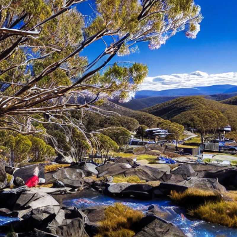 Descente ensoleillée à Thredbo au printemps : le plaisir du ski printanier en Australie.