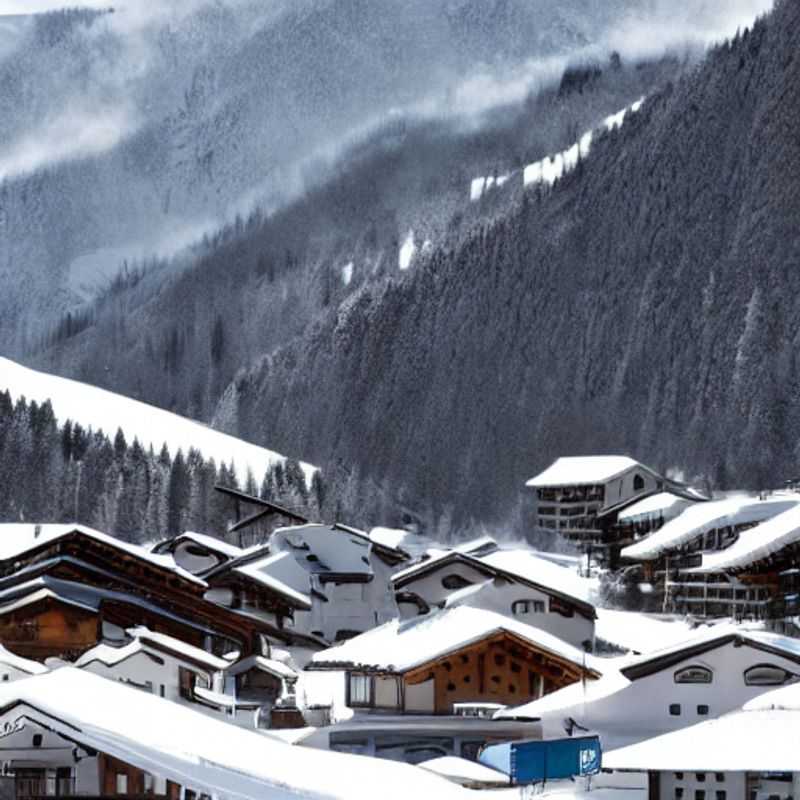 Pitoresco cenário de primavera em Sölden, Áustria, com picos montanhosos e vistas deslumbrantes – o destino perfeito para férias na primavera.