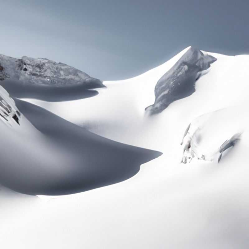 Couple carving their tracks through the pristine powder of the Pitztal Glacier, Austria, surrounded by breathtaking alpine vistas, during their thrilling 3-day ski vacation.