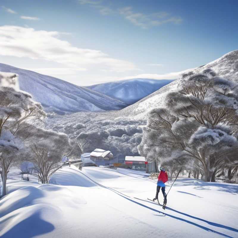 Experience the Thrill of a Scenic Chairlift Ride to the Summit of Thredbo Mountain During Ski Season