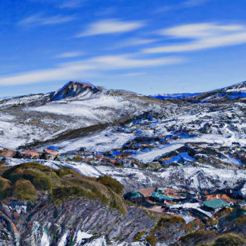 Four skiers conquering the pristine slopes of Perisher, Australia, amidst the snow-laden peaks of the Snowy Mountains, during their exhilarating 2-week ski vacation.