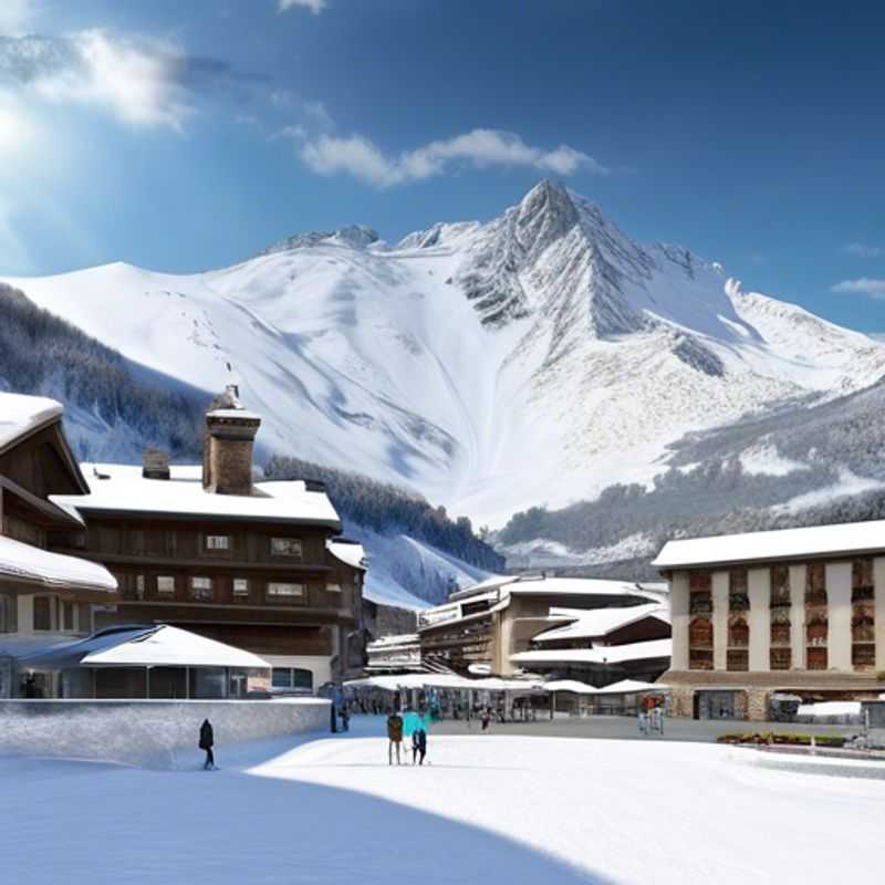 Experience the Thrills of Skiing the Slopes in the Stunning Milky Way Ski Area&#44; Sestriere&#44; Italy