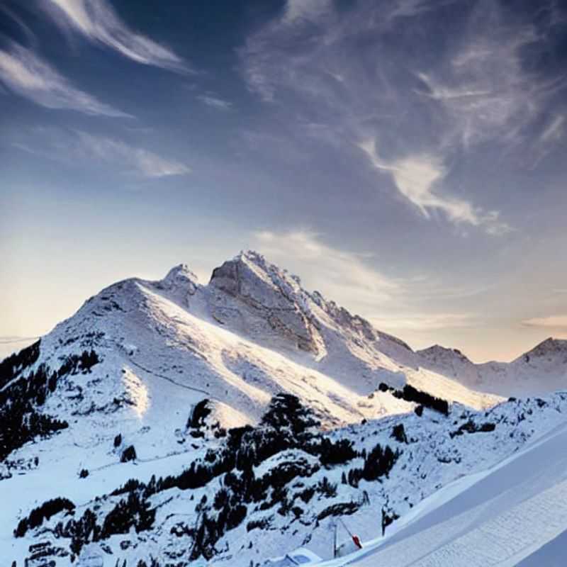 Sólden, Áustria, na primavera: paisagens deslumbrantes de montanhas ainda com neve, perfeitas para uma viagem inesquecível de férias.