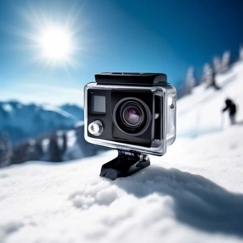 A sleek, rugged action camera, ready to capture thrilling adventures and breathtaking moments from every angle.