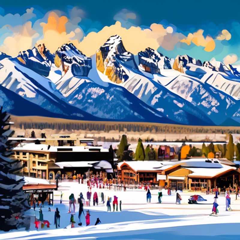 Here are a few options for alt text in Portuguese for an image of Jackson Hole in an article about the best time to visit, each with a slightly different emphasis: